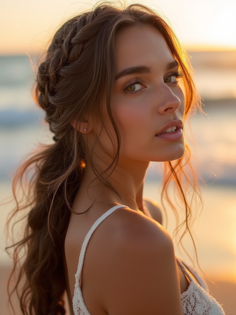 gentle beach wave hairstyles