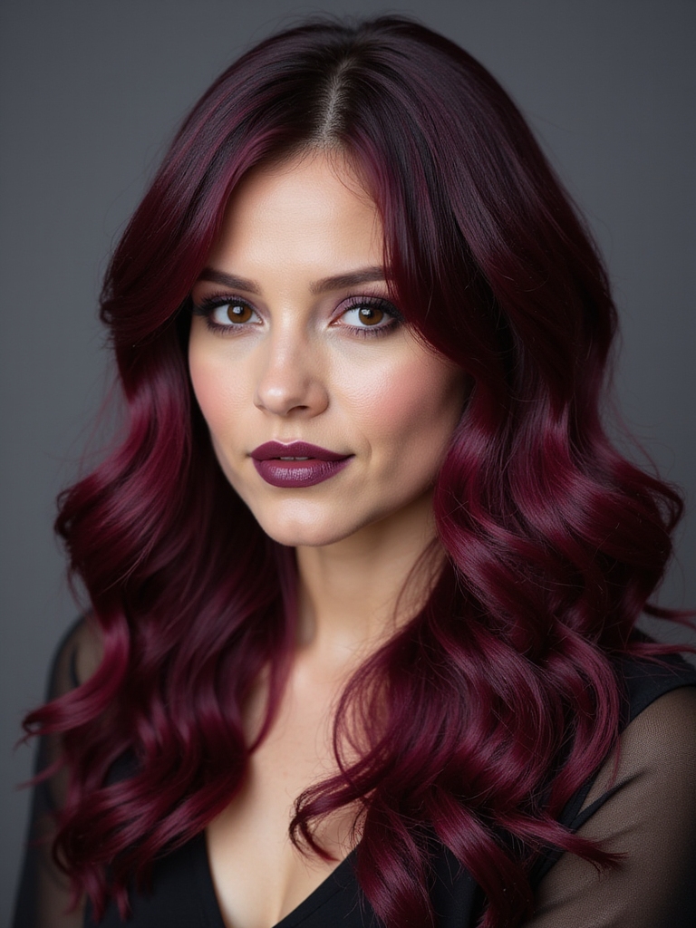 hairstyles enhancing red wine