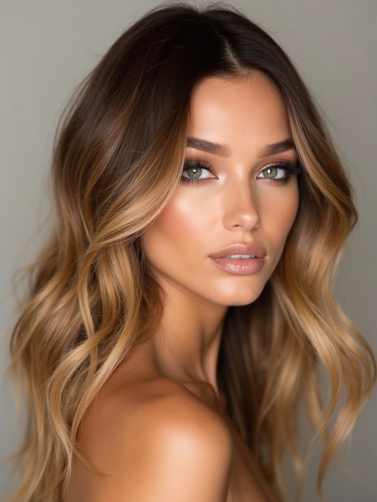 honey brown hair styling
