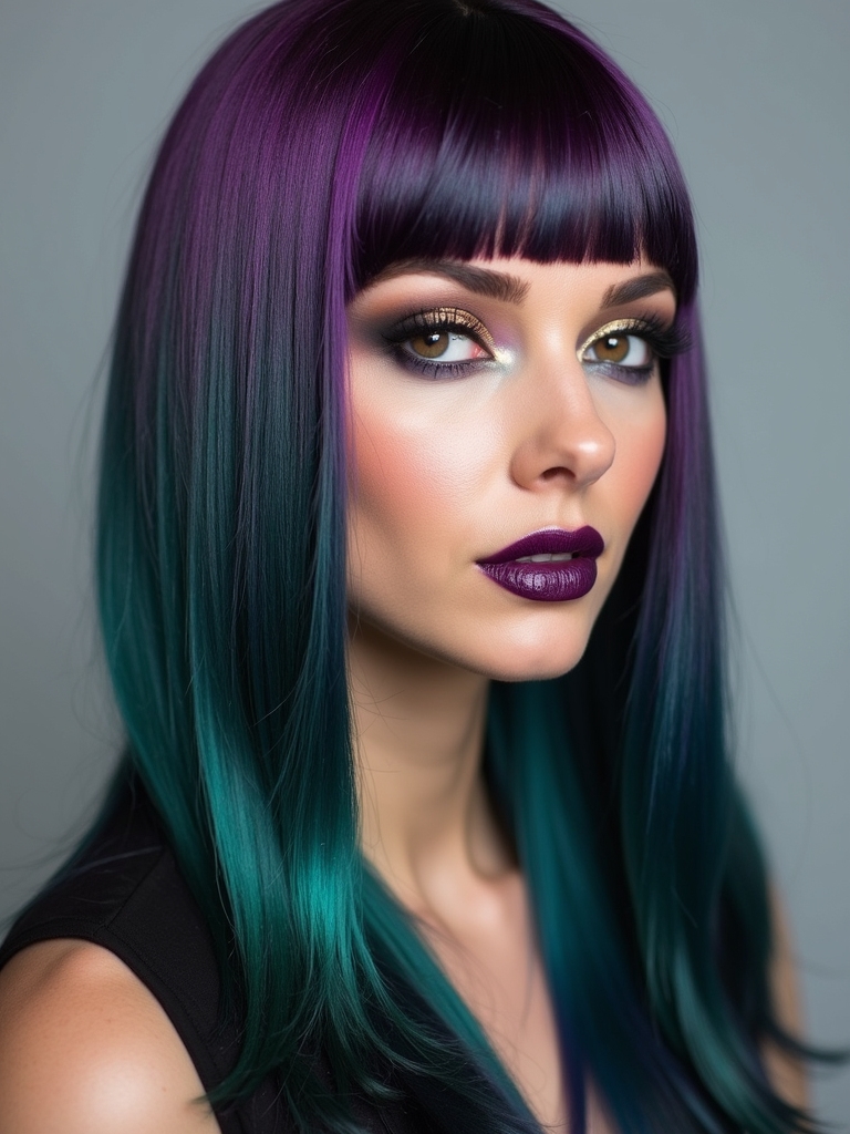 iridescent vibrant hair colors