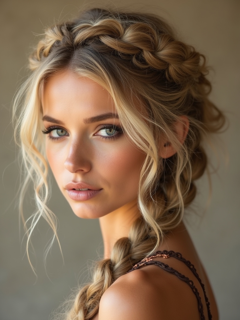 knotty bohemian updo styles