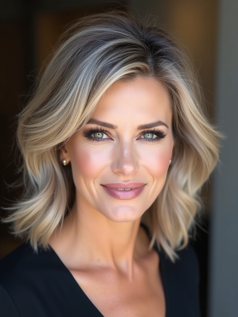 layered feathered haircuts elegance