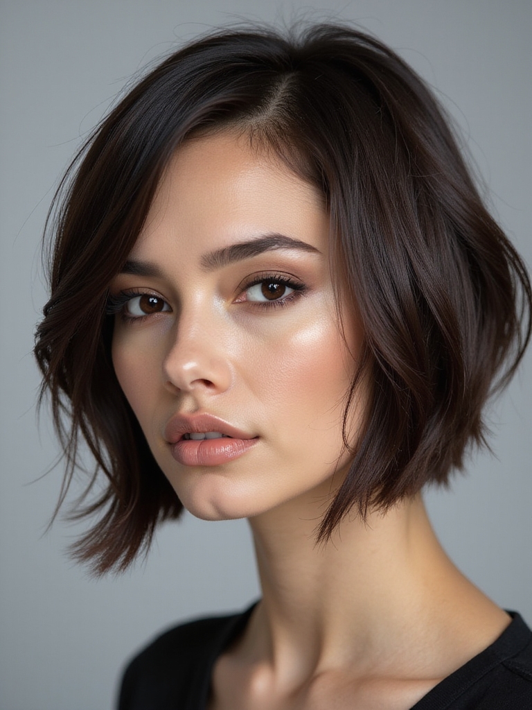 layers enhance angled bob