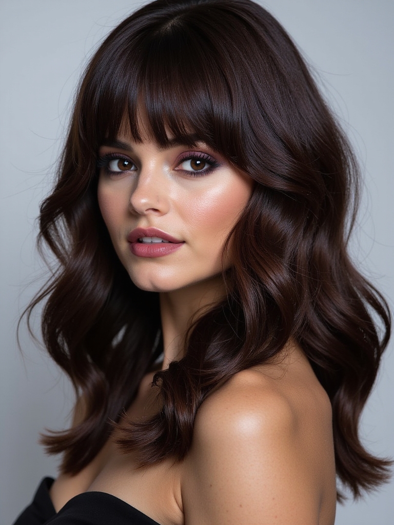 long hair with bangs