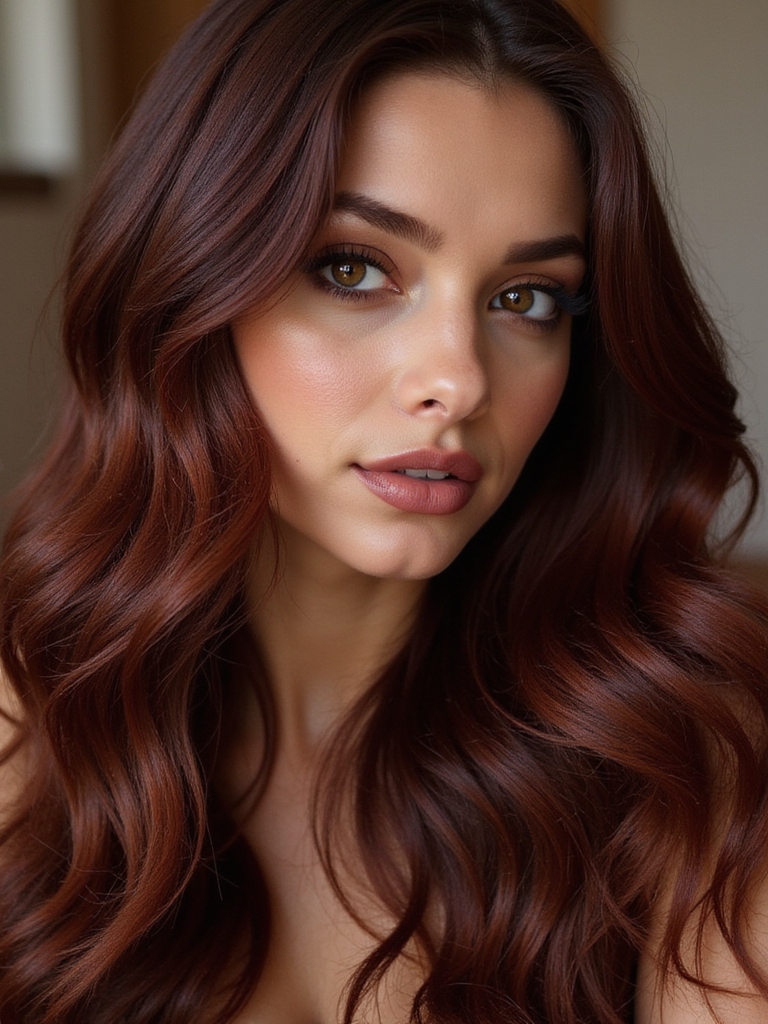 luminous mahogany hair color
