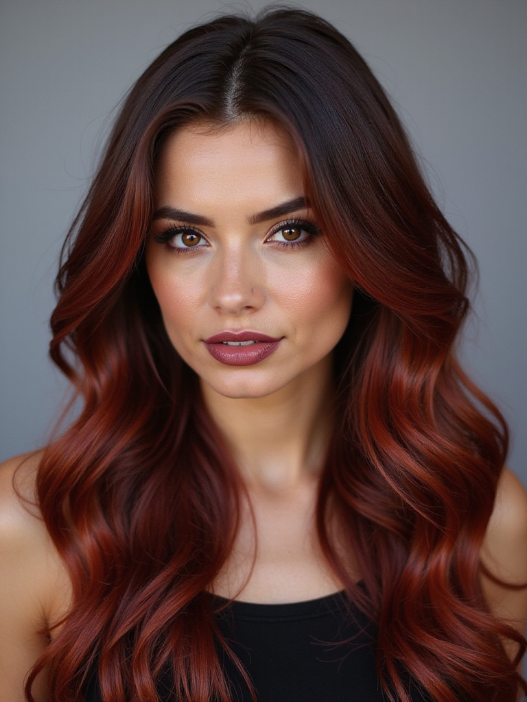mahogany hair mood reflections