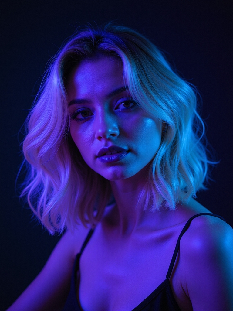 neon hair colors glow