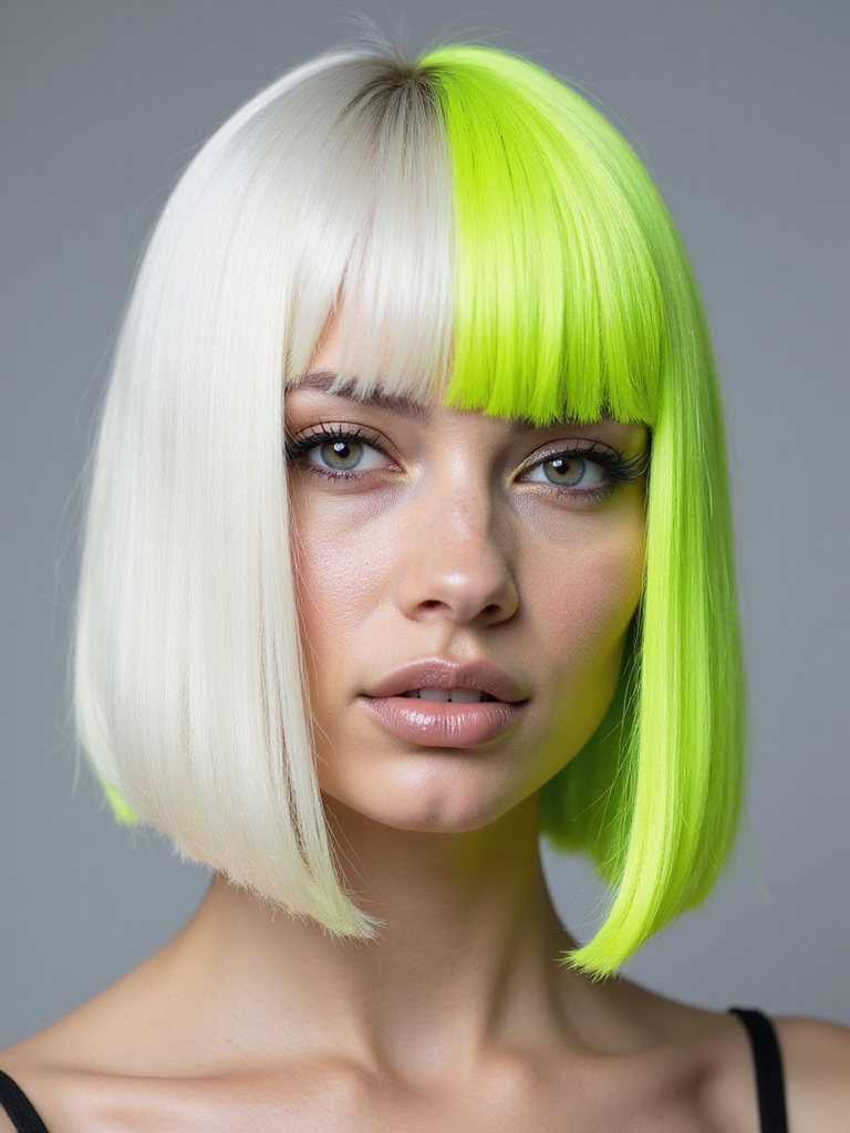neon paired with neutrals