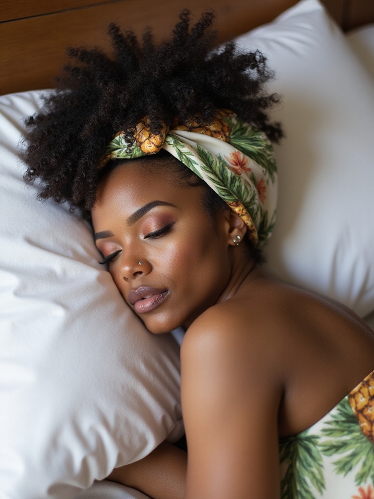 pineapple wrap for curls