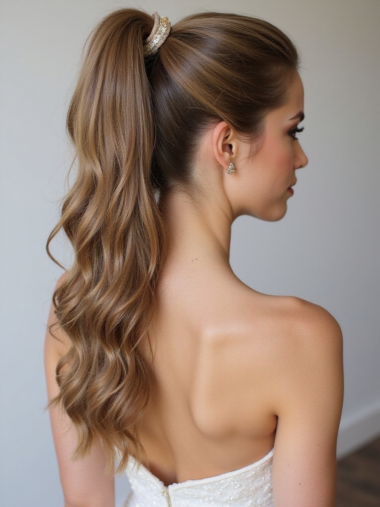 ponytail styles for brides