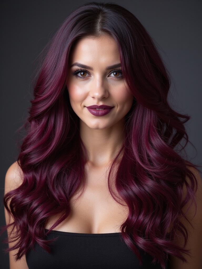 red wine hair transformations