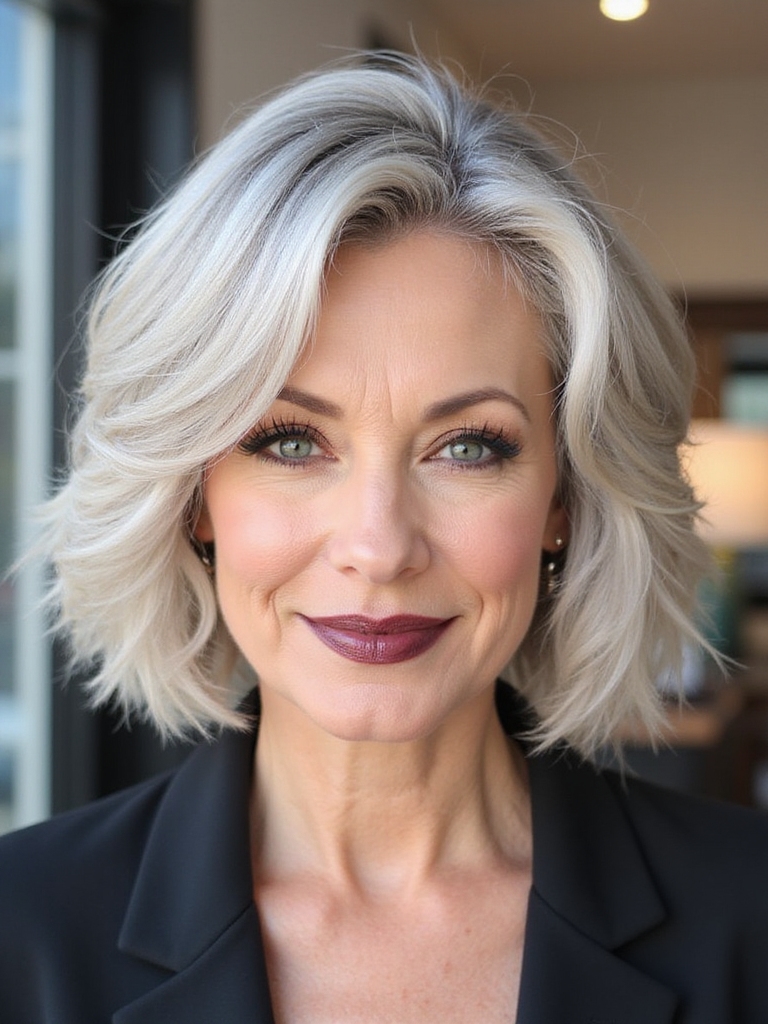 refined chic layered hairstyle