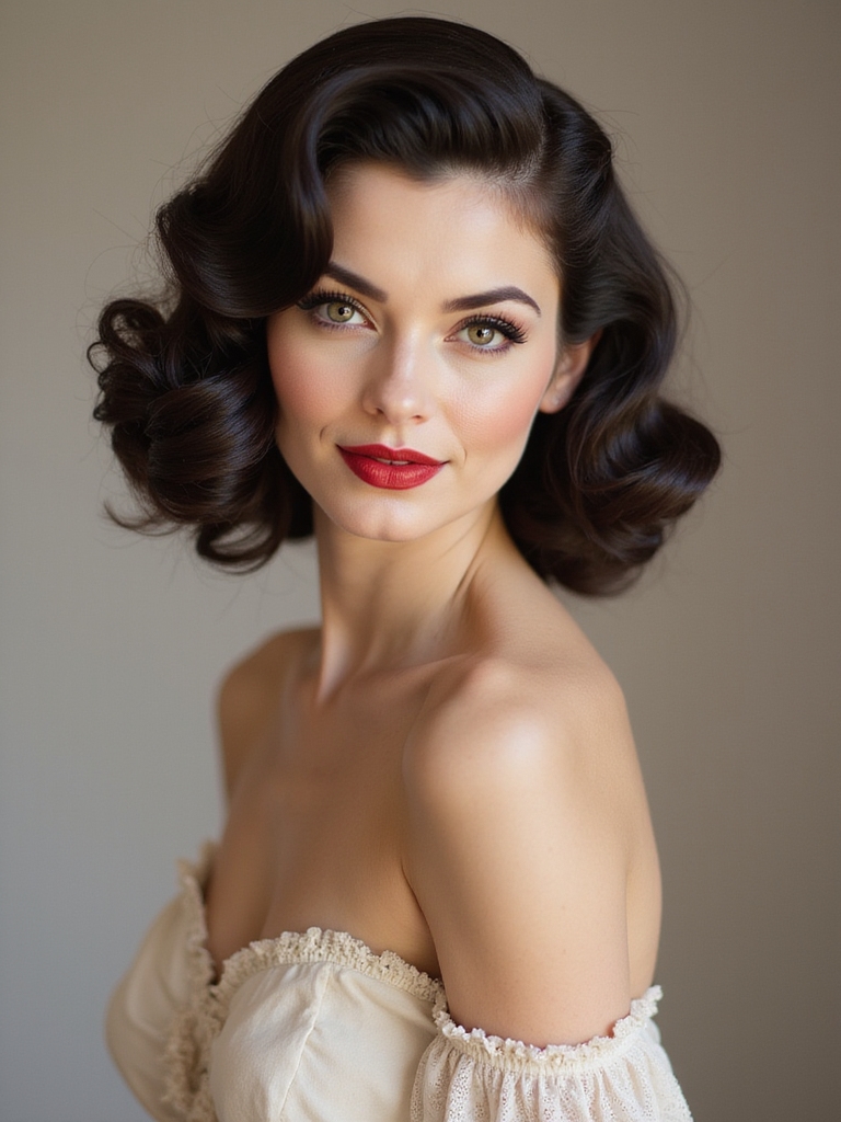 retro glam hairstyle experience