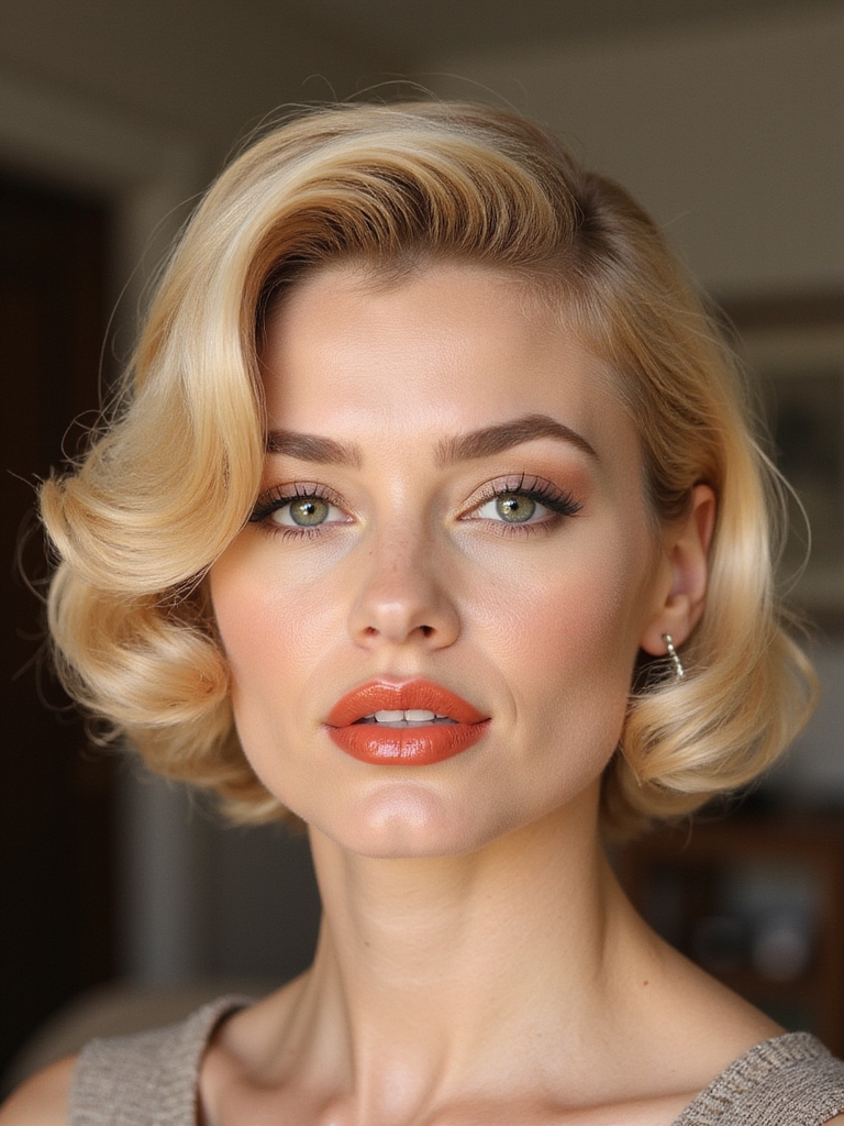 retro volume and curl