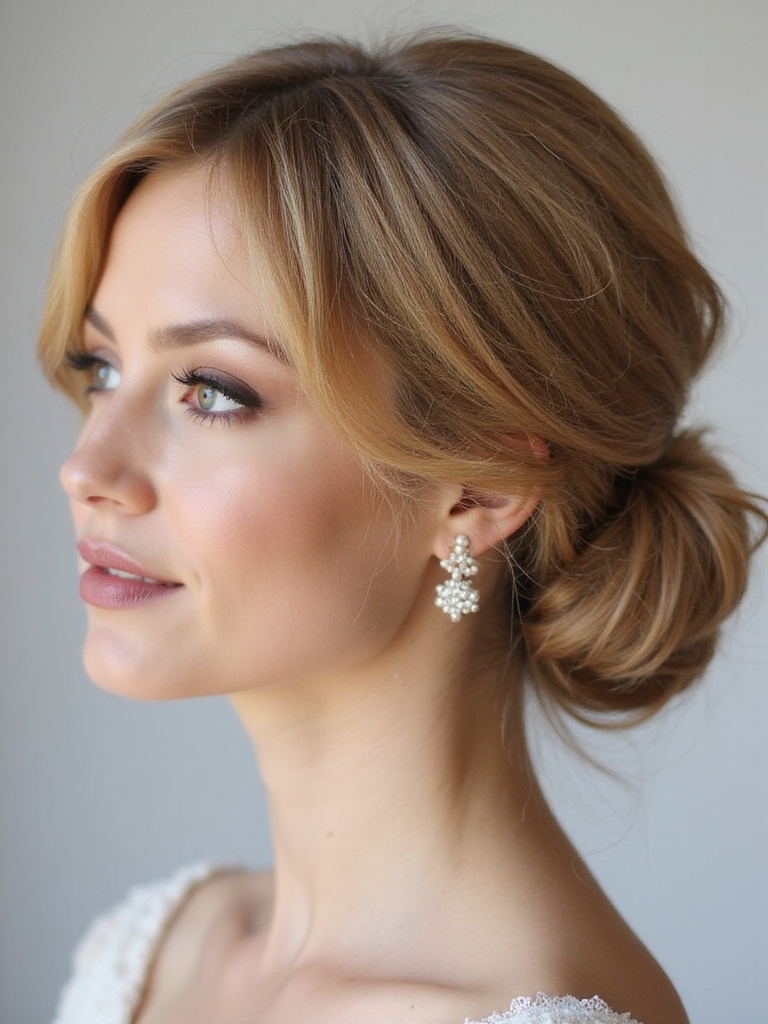 romantic updo for elegance