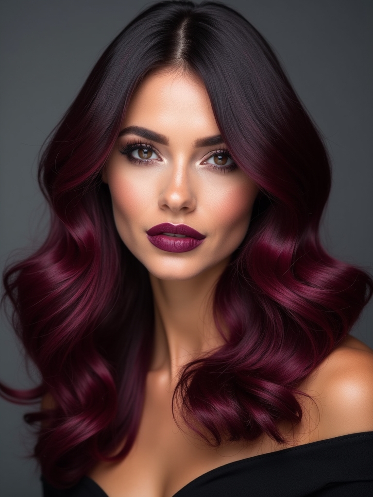 salon quality red wine hair