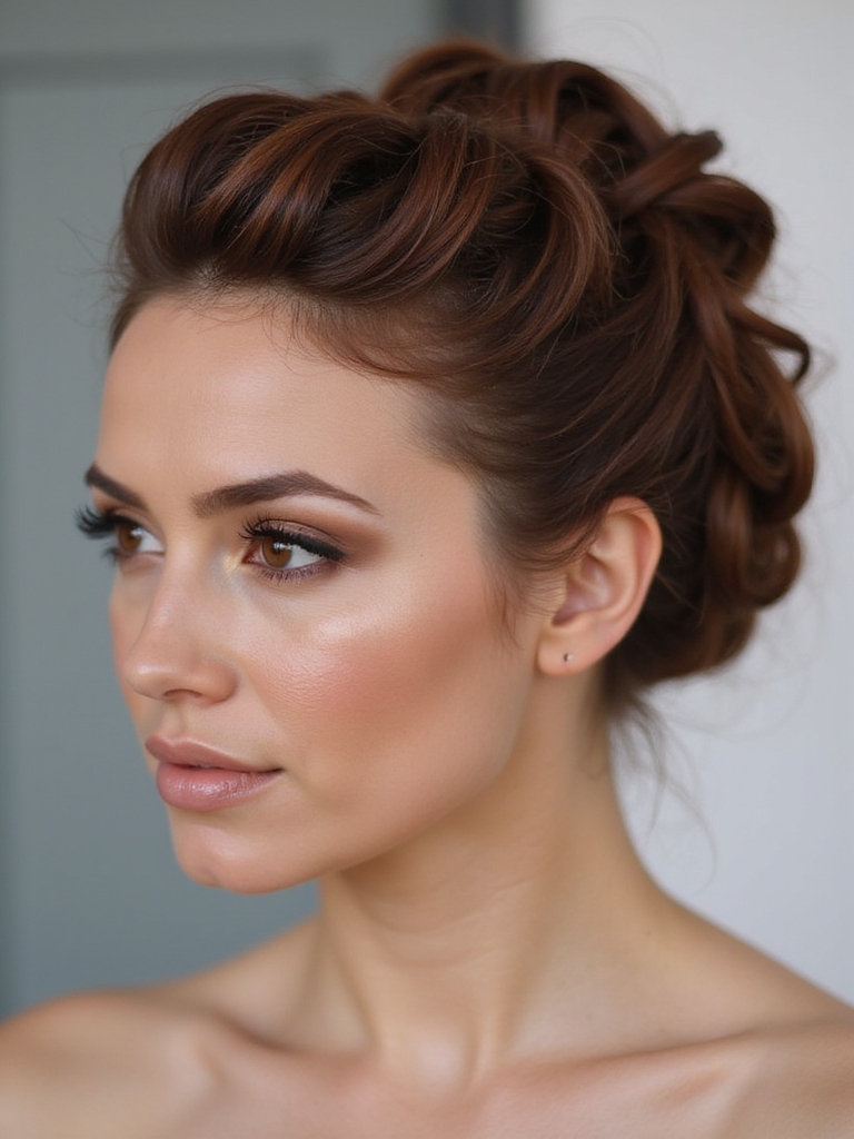 sassy knotted updo hairstyle