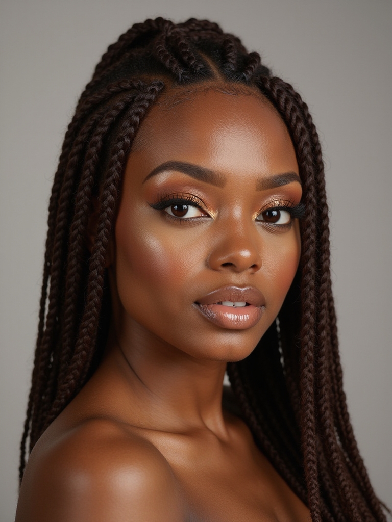 seamless knotless twist braids