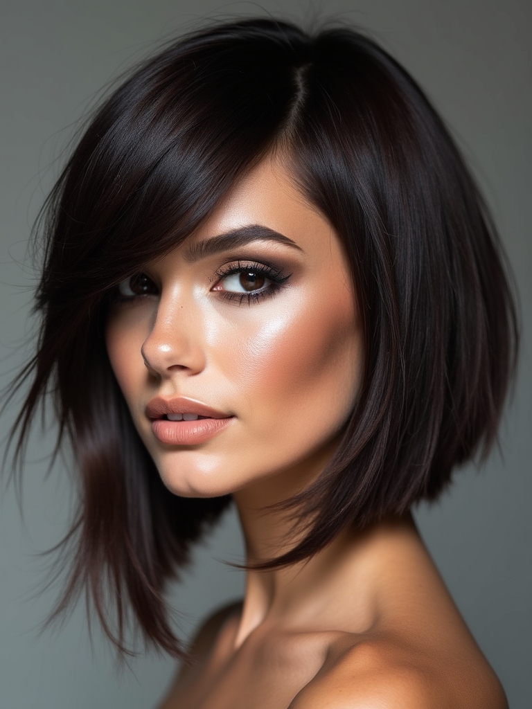 seasonal angled bob styles
