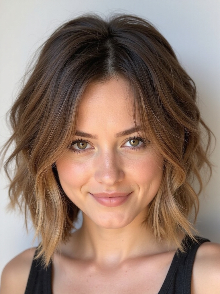 shaggy bob soft waves