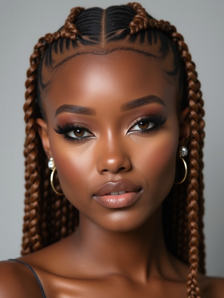 short hair bold expression