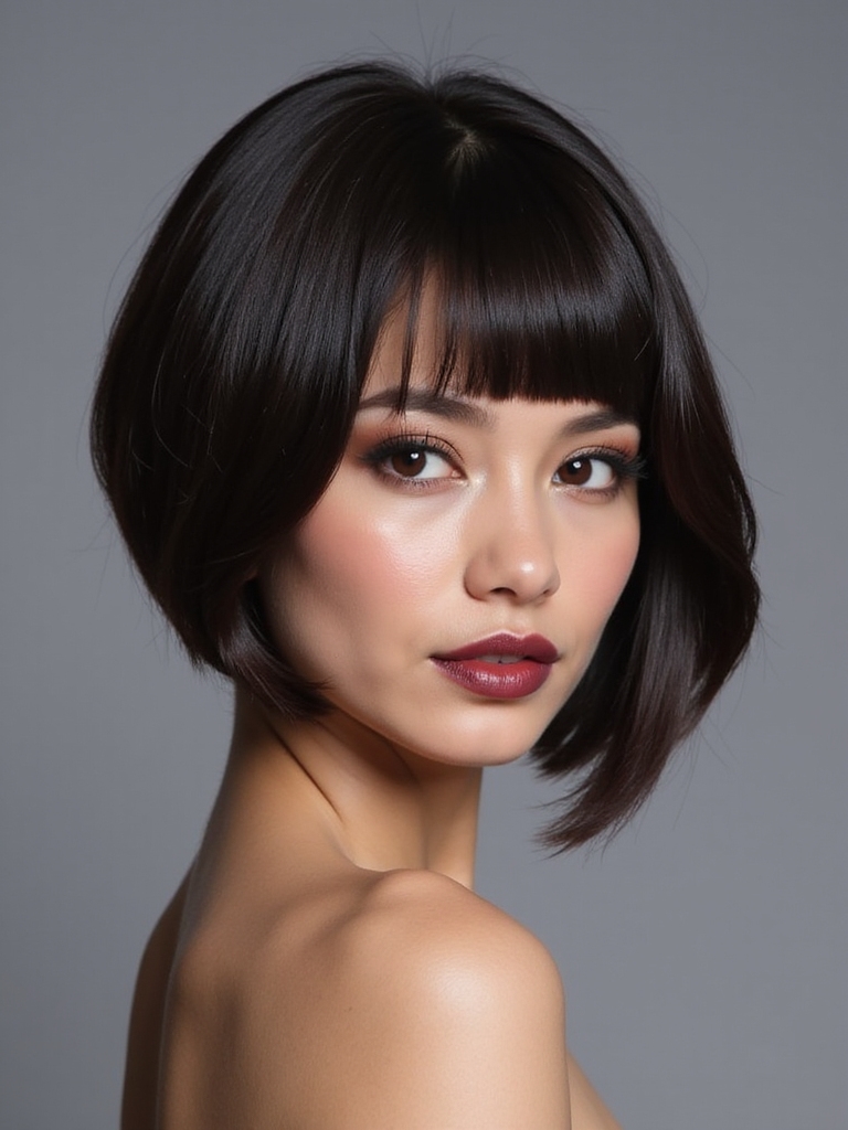 sleek bob radiates sophistication