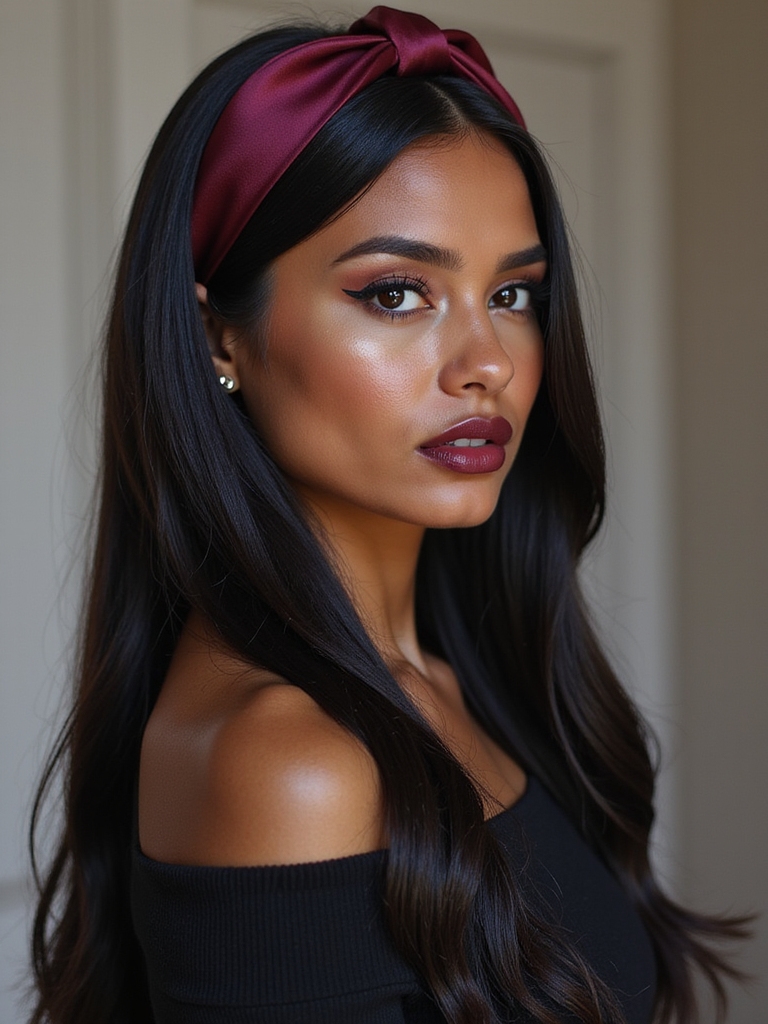 sleek hair band styling tips