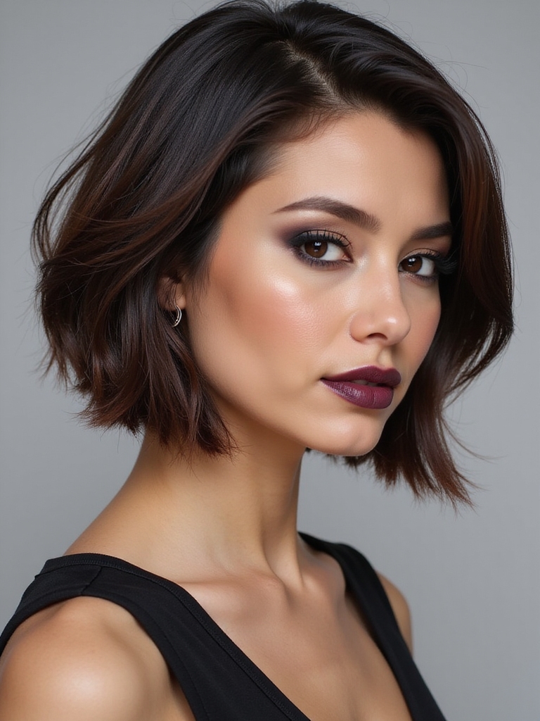 sophisticated angled bob tips