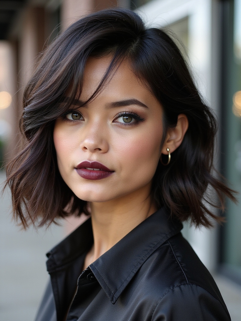 sophisticated hidden haircut style