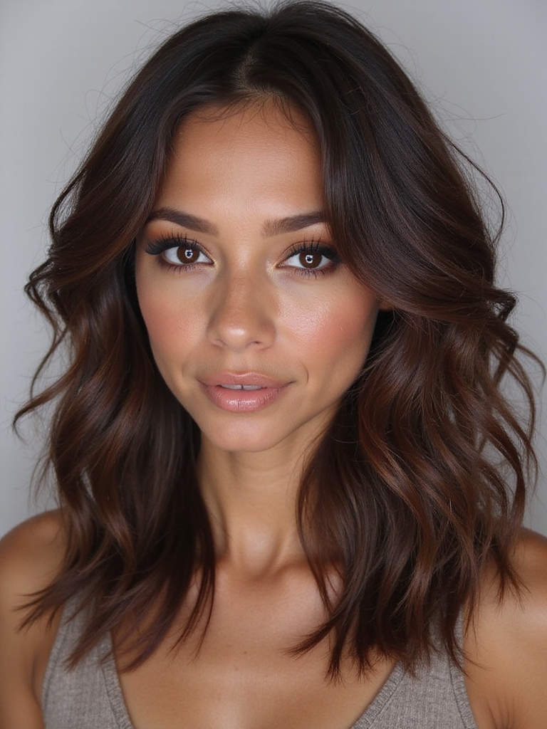 stylish deep layered volume