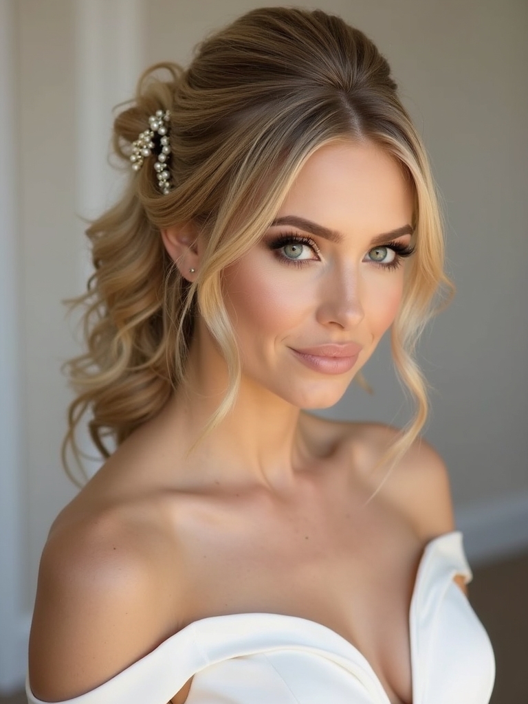 stylish ponytails with accessories