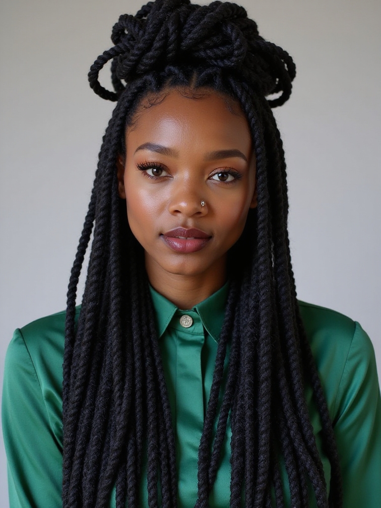 stylish protective hair twists