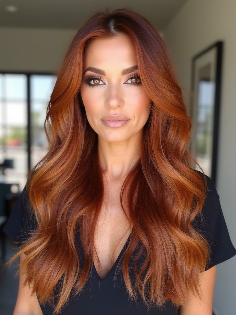 sunset hues with balayage