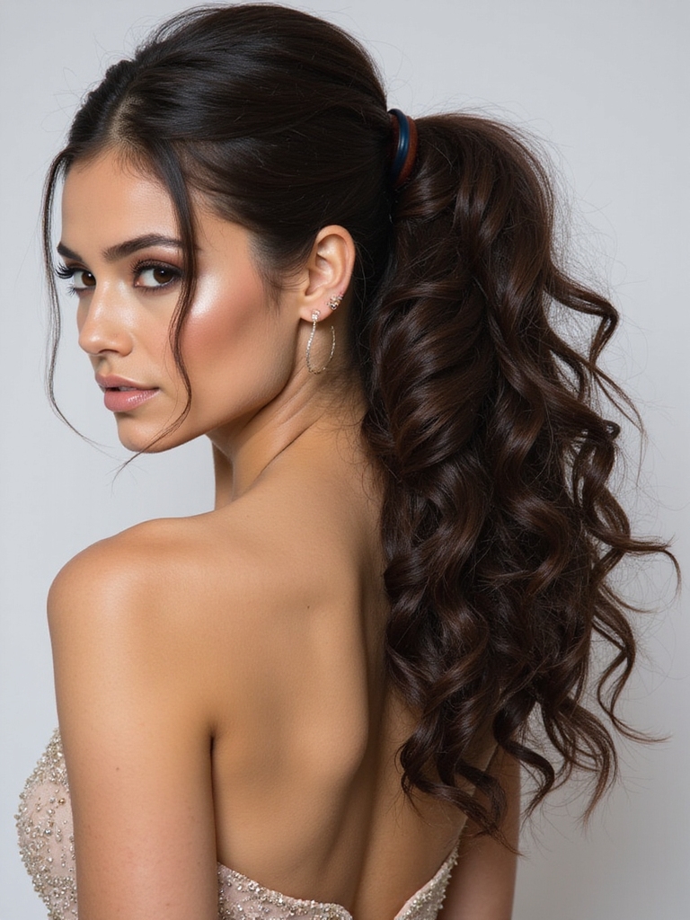 textured bubble ponytail tutorial