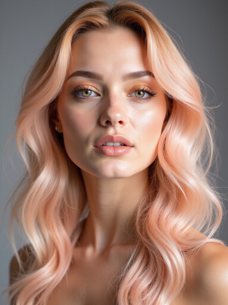 transitional frosted peach warmth