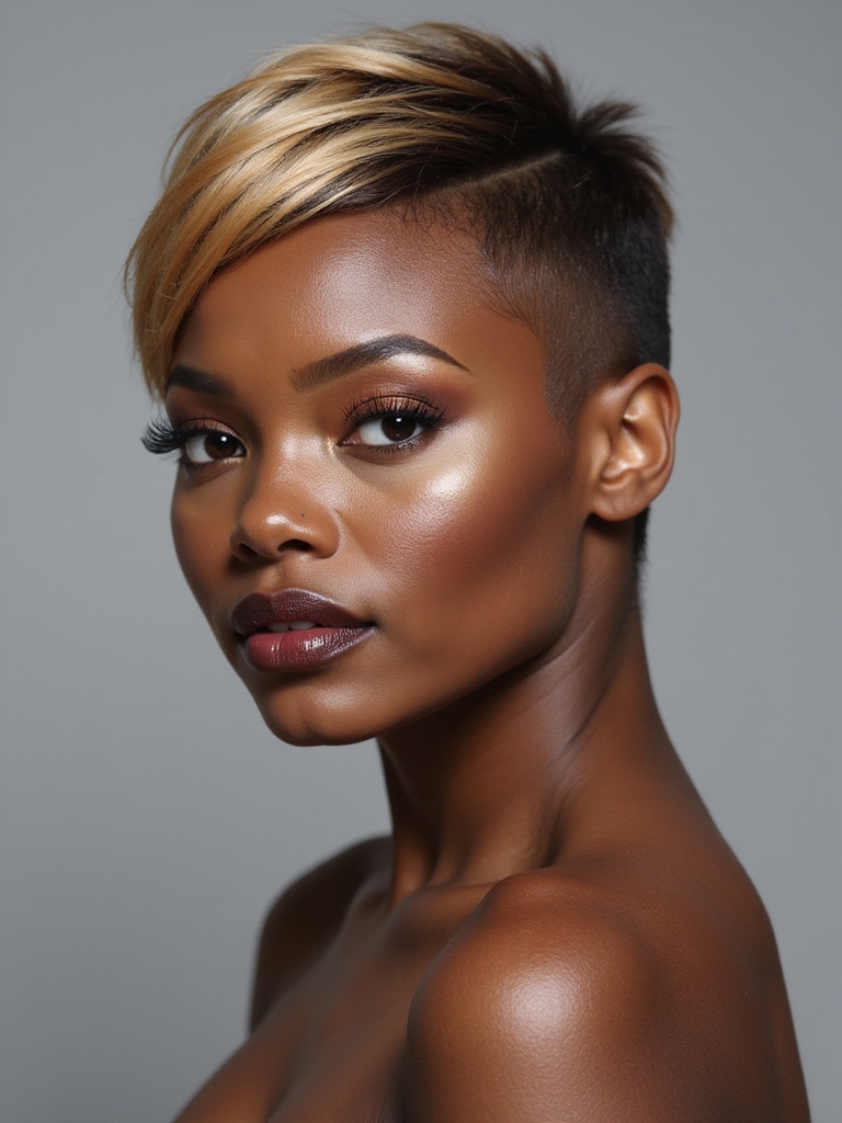 unique pixie hair designs