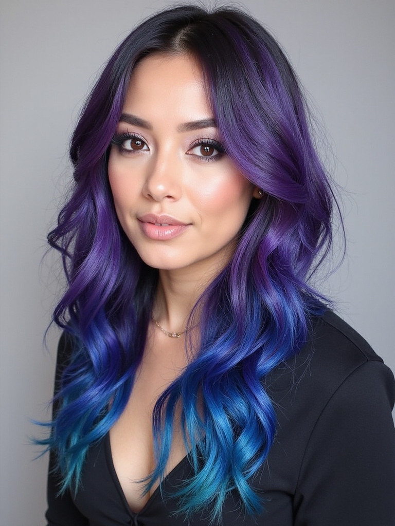 vibrant gemstone inspired hair colors