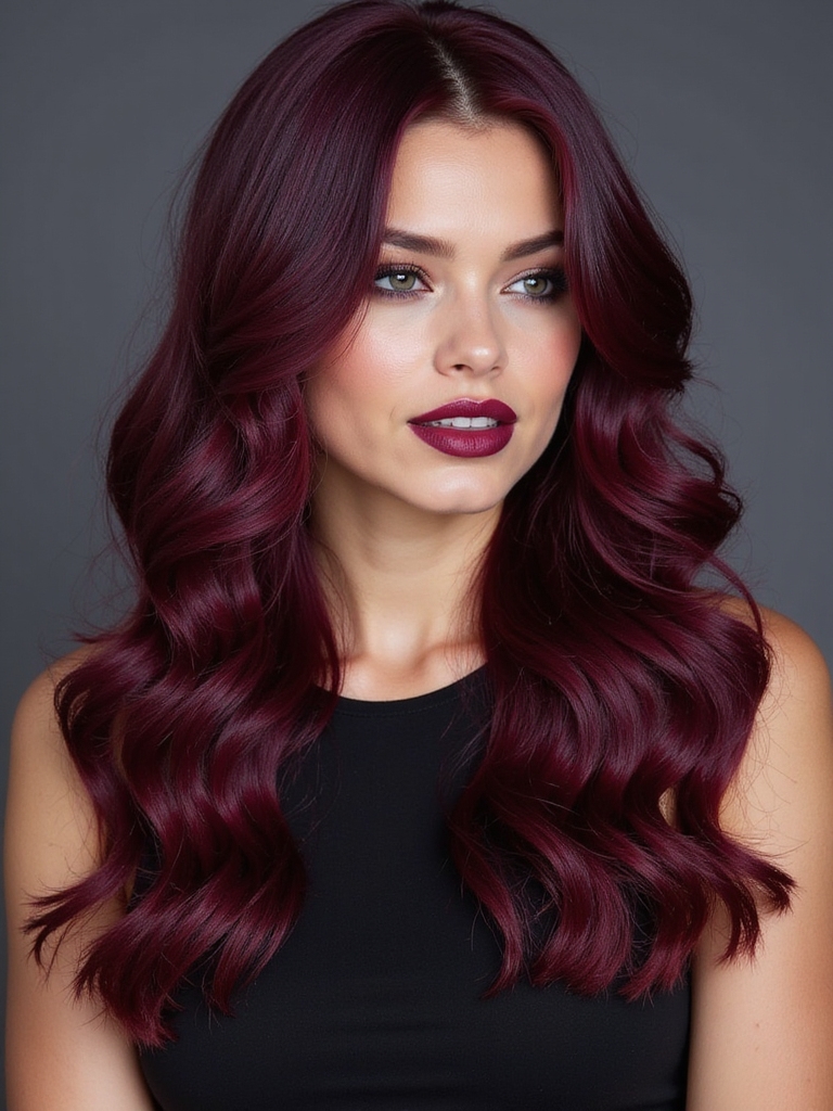 vibrant rich merlot hues