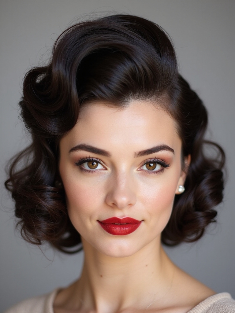 victory rolls hair tutorial