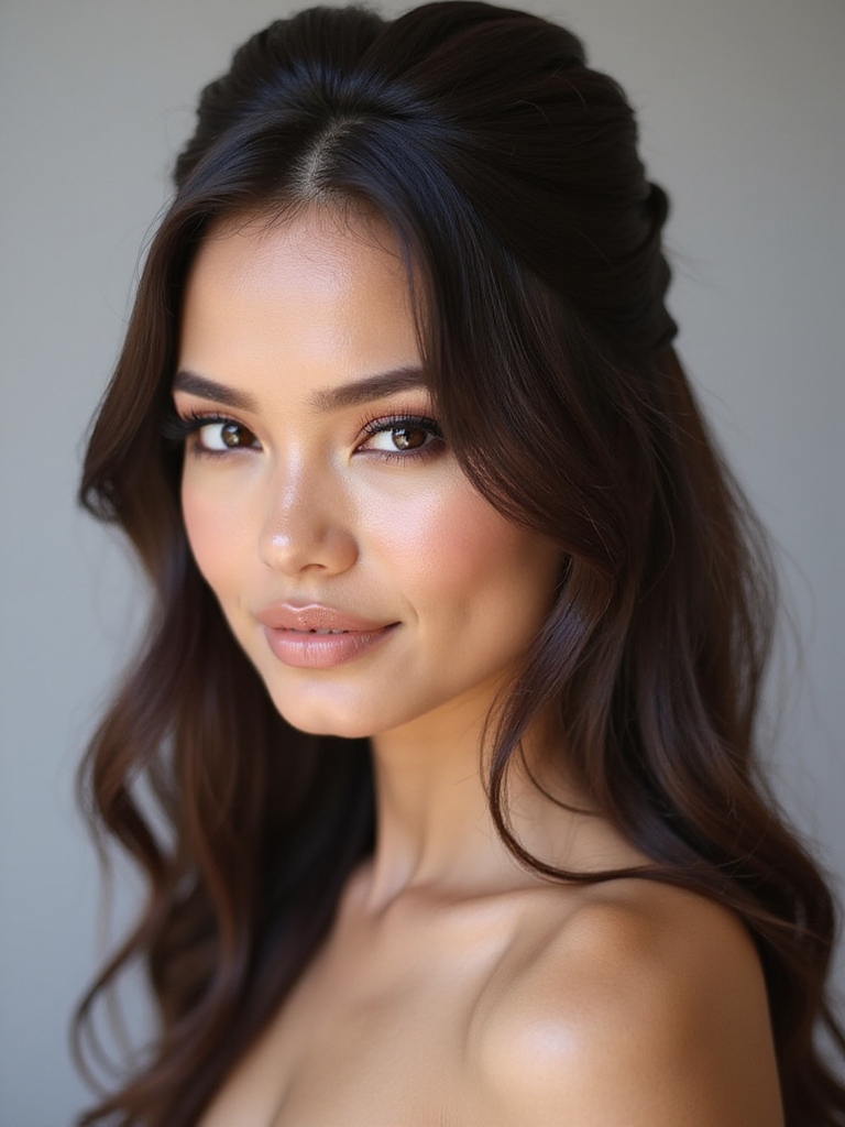 vintage elegance half up hairstyle