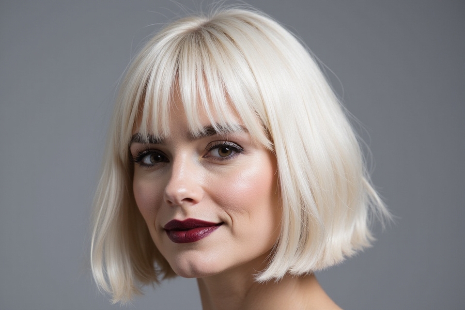 youthful short bob styles