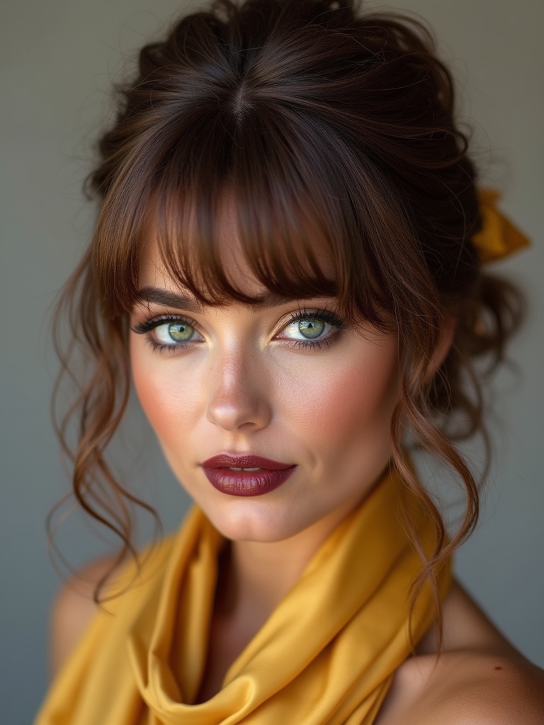 accessorize curtain bangs stylishly