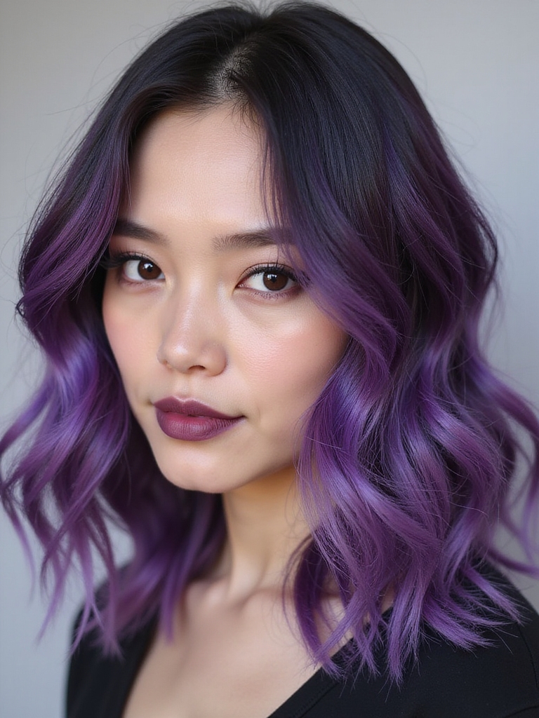 amethyst highlights exude elegance