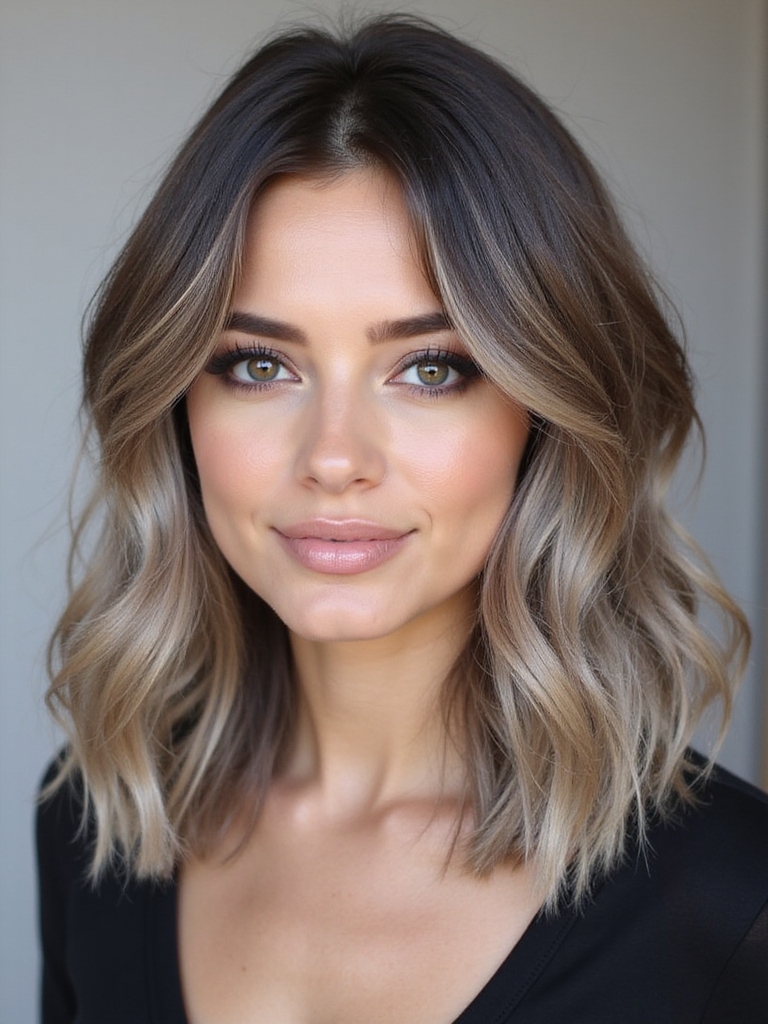 ash brown hair tips