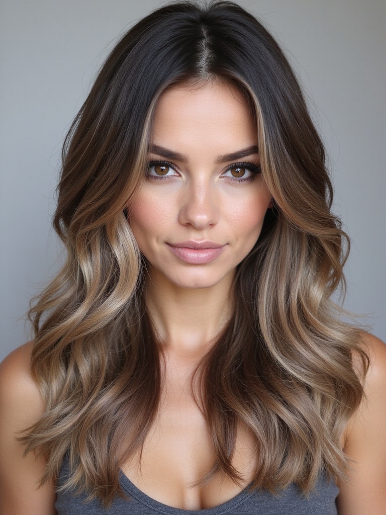 ash brown with highlights