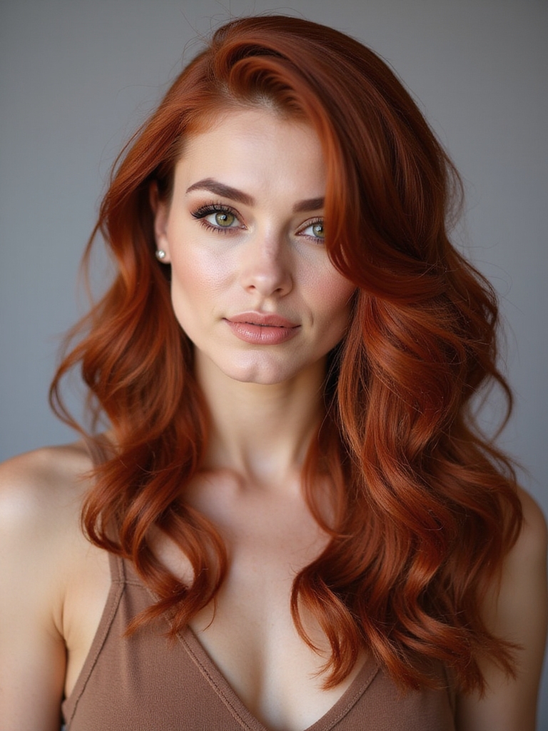 auburn hair stylish versatile elegance