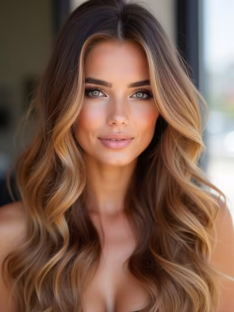 balance caramel highlight tones