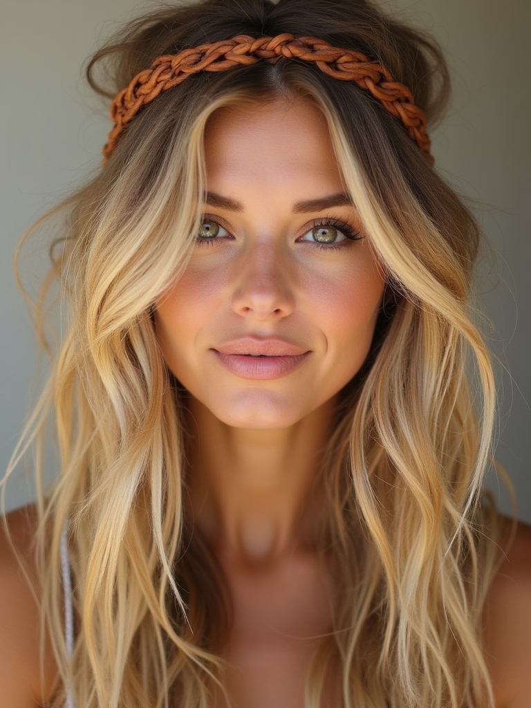 bohemian floral hair accessories