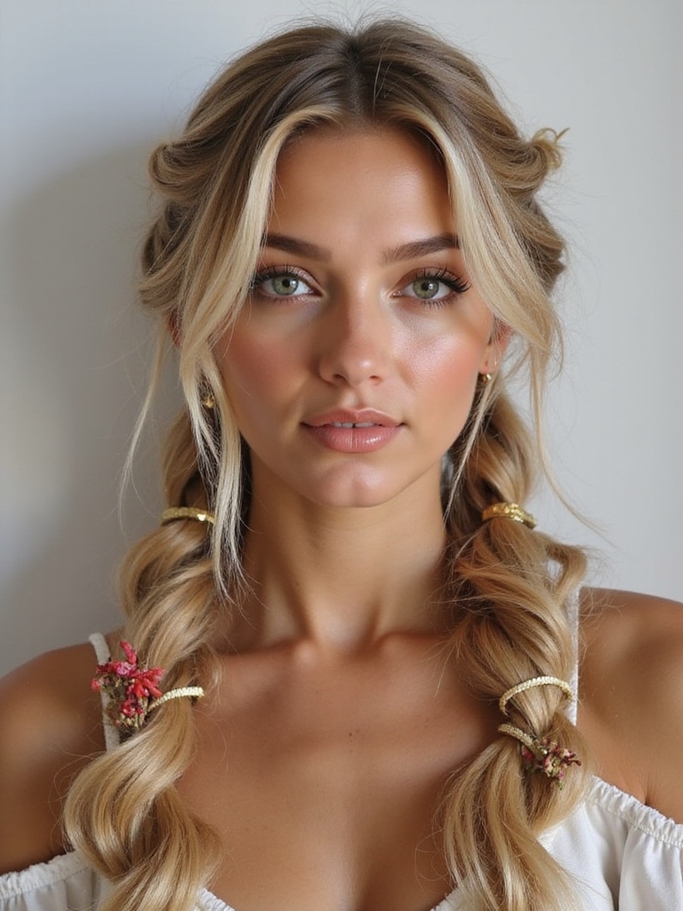 boho pig tails accessories tips