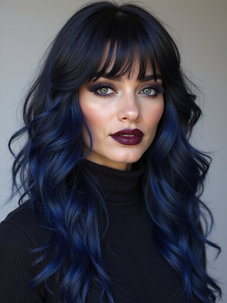 bold blue black allure